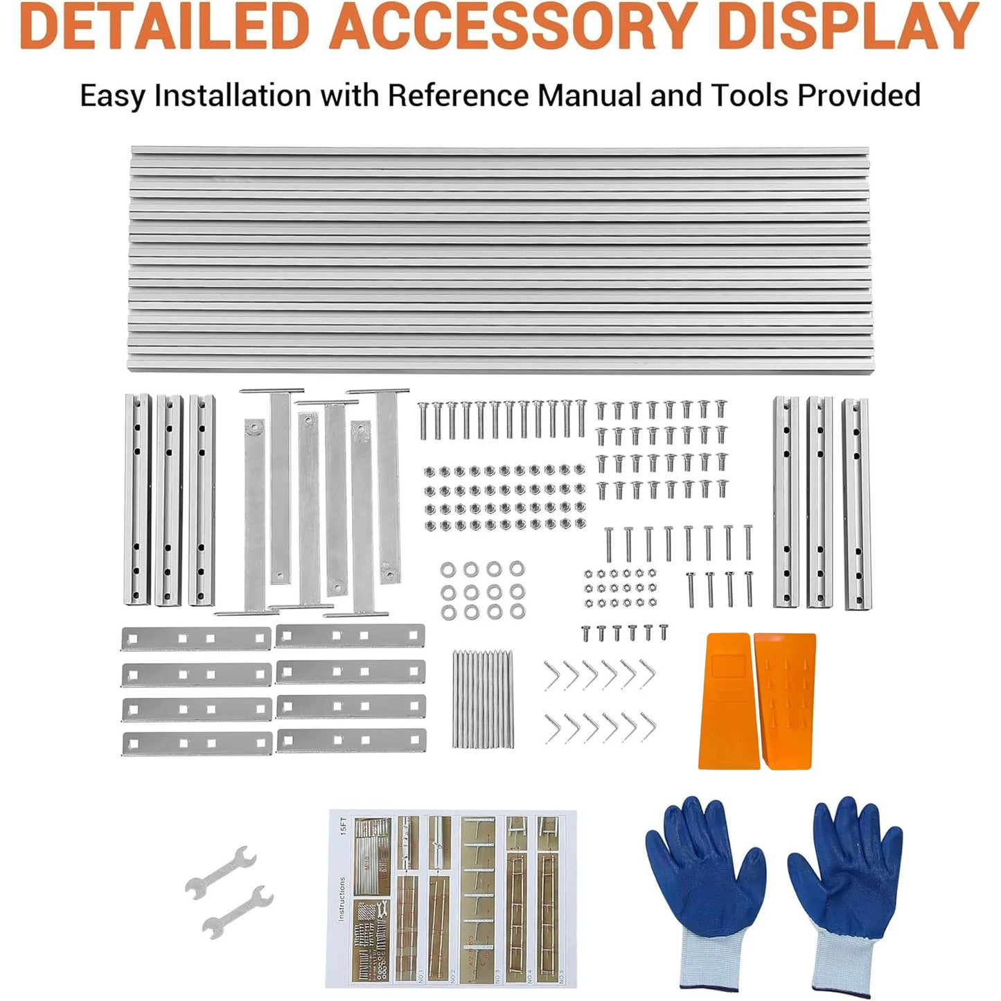 9/12/15 Foot Heavy-Duty Milling Rail Guide System for Portable Chainsaw Sawmills