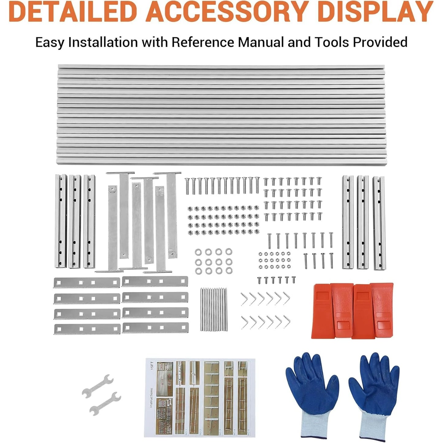 9/12/15 Foot Heavy-Duty Milling Rail Guide System for Portable Chainsaw Sawmills