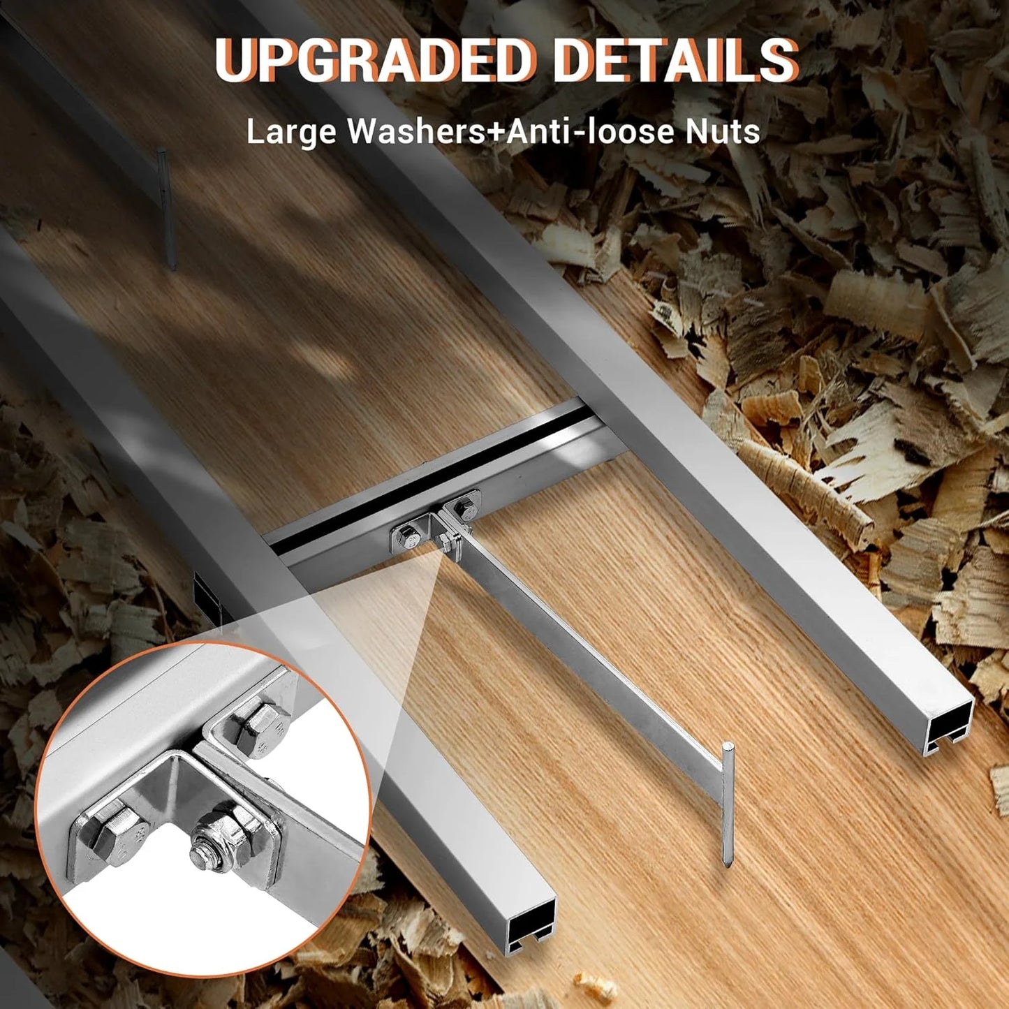 9/12/15 Foot Heavy-Duty Milling Rail Guide System for Portable Chainsaw Sawmills
