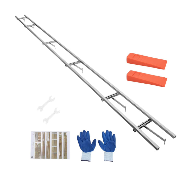 9/12/15 Foot Heavy-Duty Milling Rail Guide System for Portable Chainsaw Sawmills
