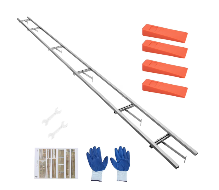 9/12/15 Foot Heavy-Duty Milling Rail Guide System for Portable Chainsaw Sawmills