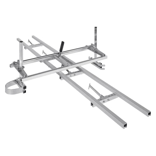 Alaskan-style heavy-duty portable chainsaw sawmill by TheAlphaTrekking with 14-inch blade and 9 to 15-foot milling rail system