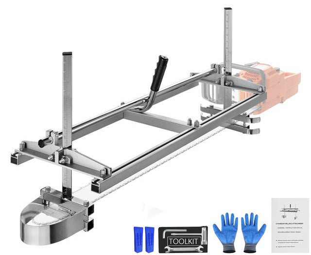 14in to 36in Heavy Duty Portable Chainsaw Sawmill with 5.5in Tree Falling Wedges (2pcs) - TheAlphaTrekking