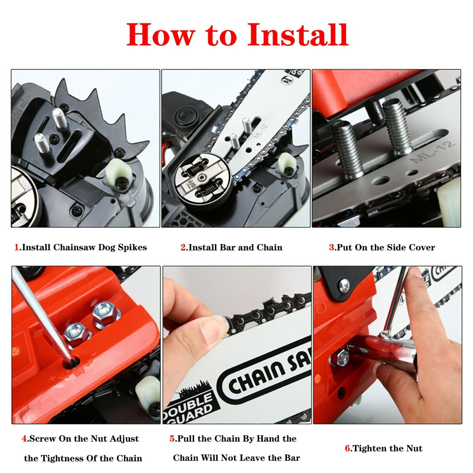 25.4CC Gas Chainsaw Top Handle Gasoline Powered Chain Saw 2 - Stroke 1KW 12'' Bar - TheAlphaTrekking