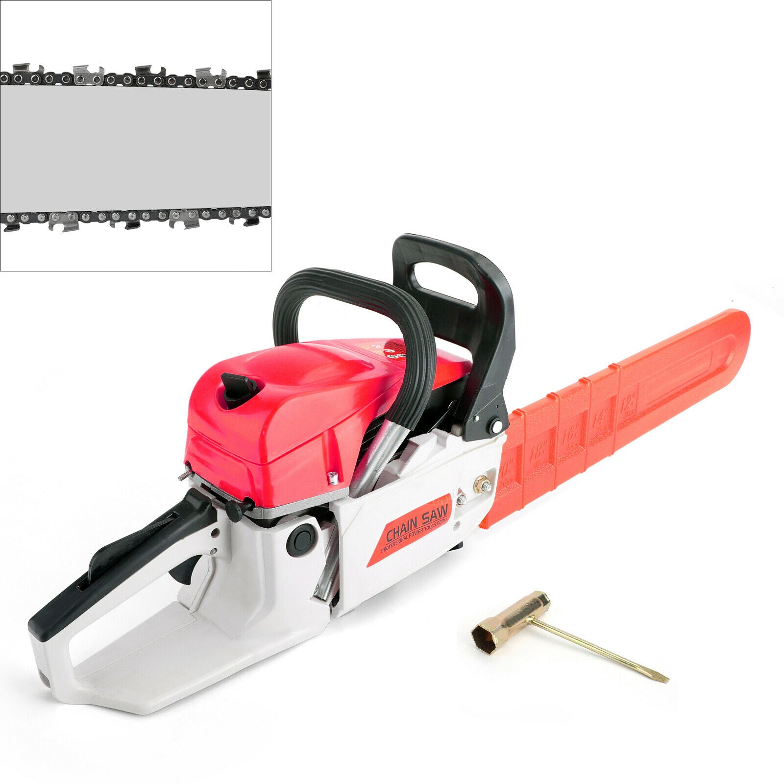 52cc Gas Chainsaw 20/22" Bar Gasoline Powered Chain Saw 2 Cycle Engine - TheAlphaTrekking