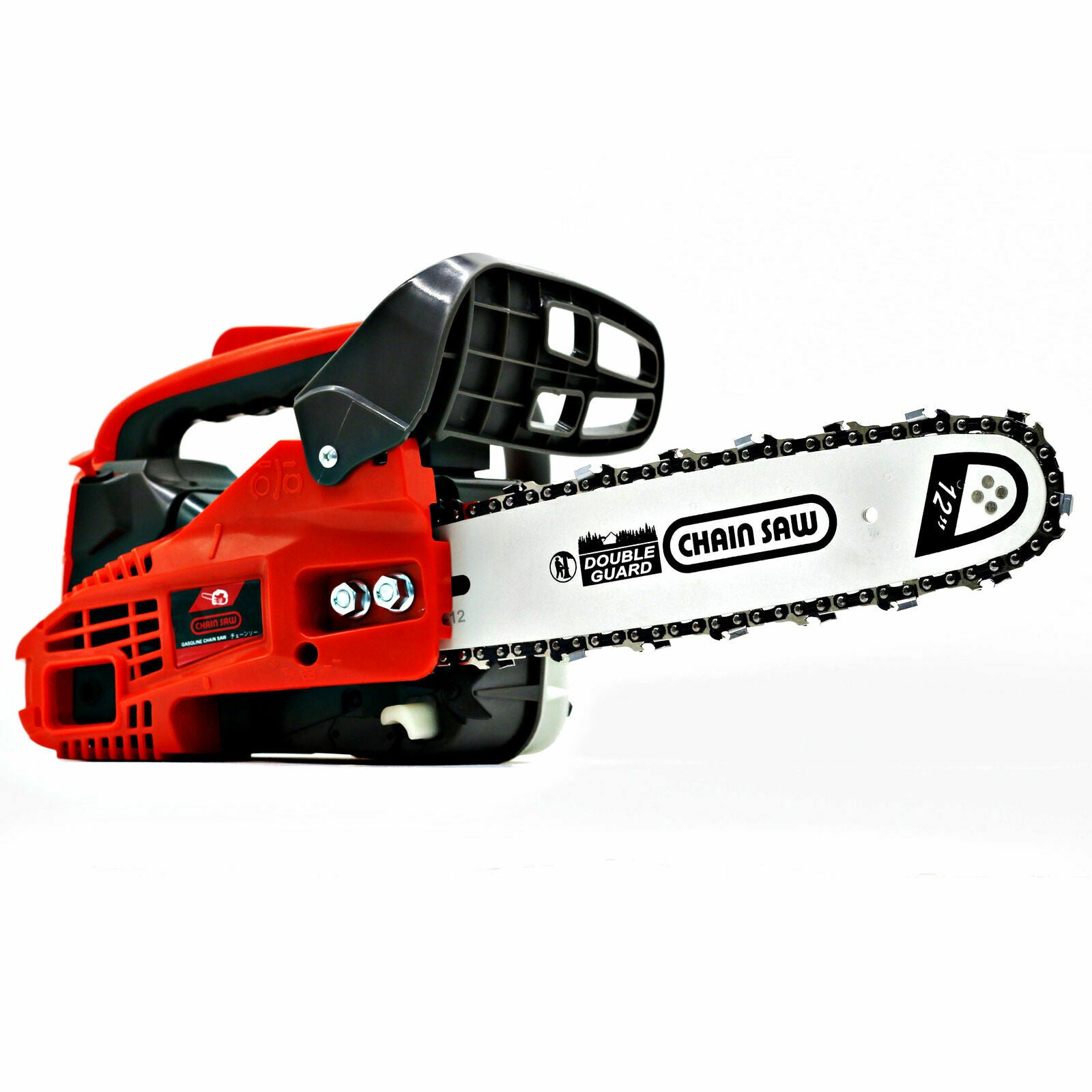 25.4CC Gas Chainsaw Top Handle Gasoline Powered Chain Saw 2 - Stroke 1KW 12'' Bar - TheAlphaTrekking