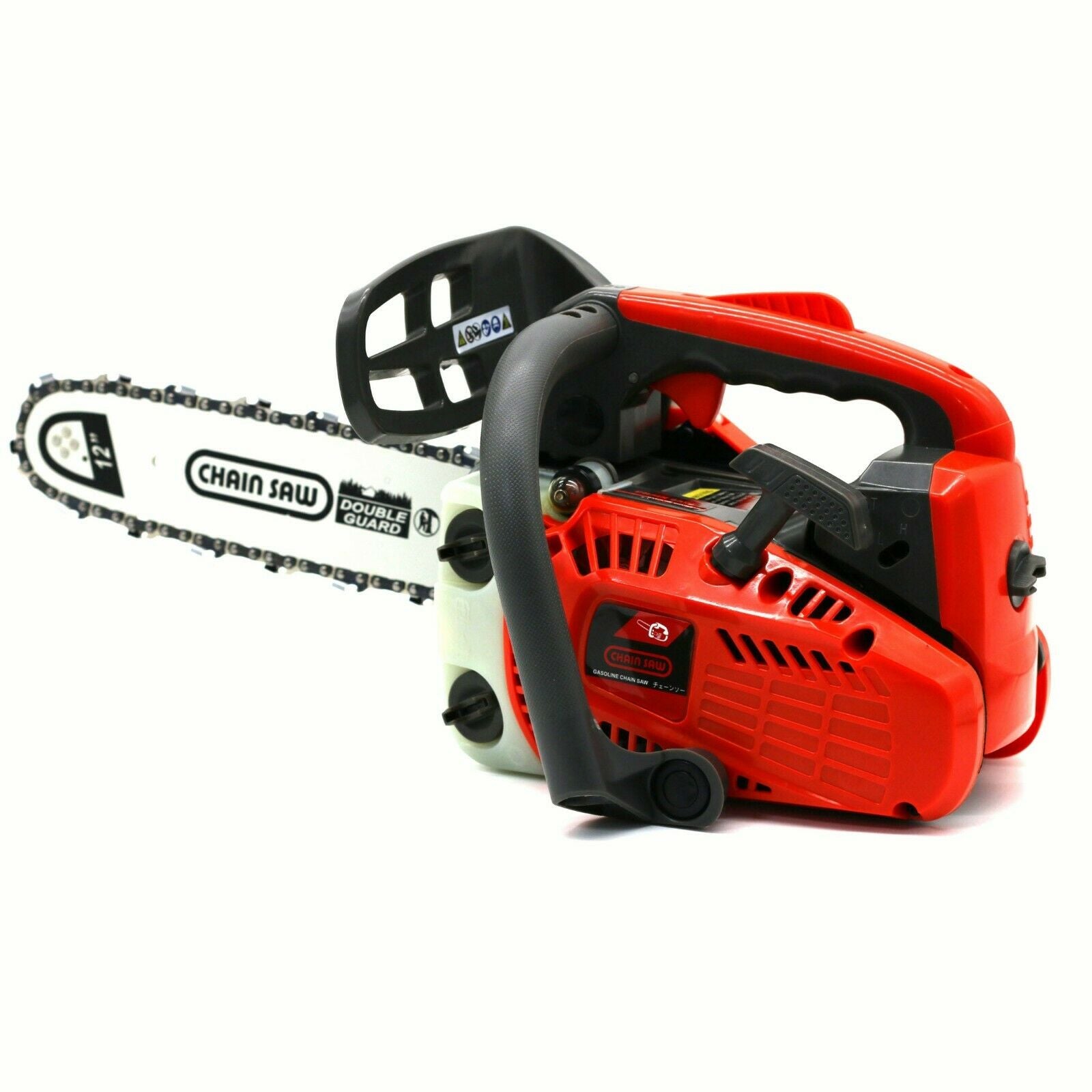 25.4CC Gas Chainsaw Top Handle Gasoline Powered Chain Saw 2 - Stroke 1KW 12'' Bar - TheAlphaTrekking